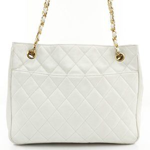 Auth Chanel Matelasse Lambskin Shoulder #25235C62